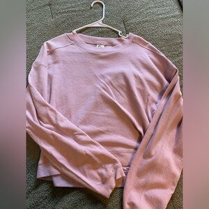 Zyia blush cropped crew